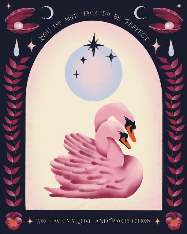 Sonny Honey Press • Affirmations from Nature Swans Print