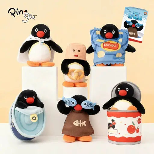 Pingu • Hide & Seek Plush Keychain Blind Box, Imported S Korea