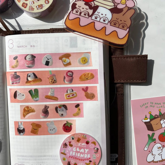 Nessakdesign • Clay Friends Washi Tape