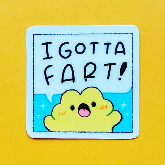 Ghostiekid • I Gotta Fart Vinyl Sticker
