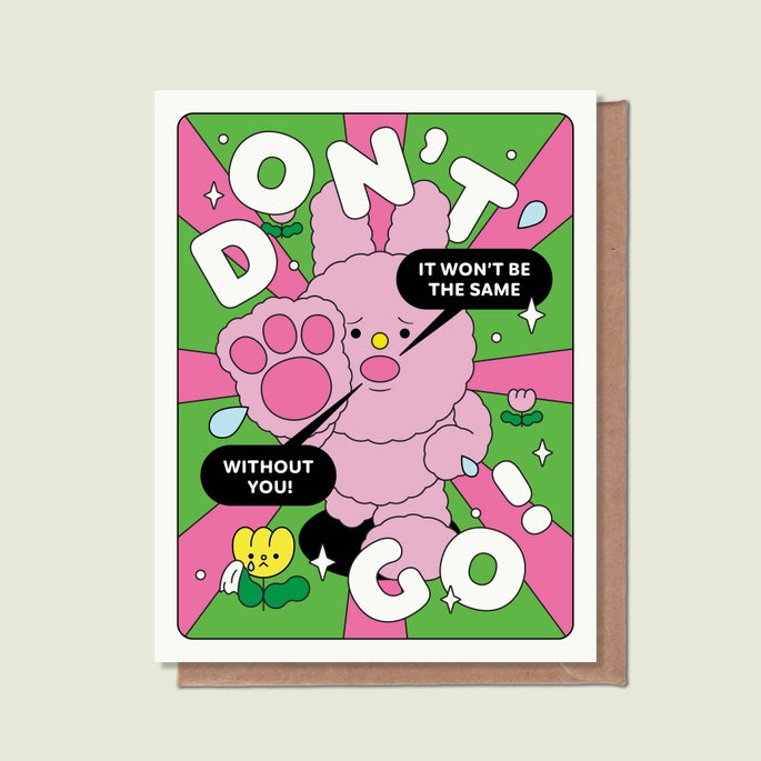 Épée Lapin Studio • Dont't Go Greeting Card