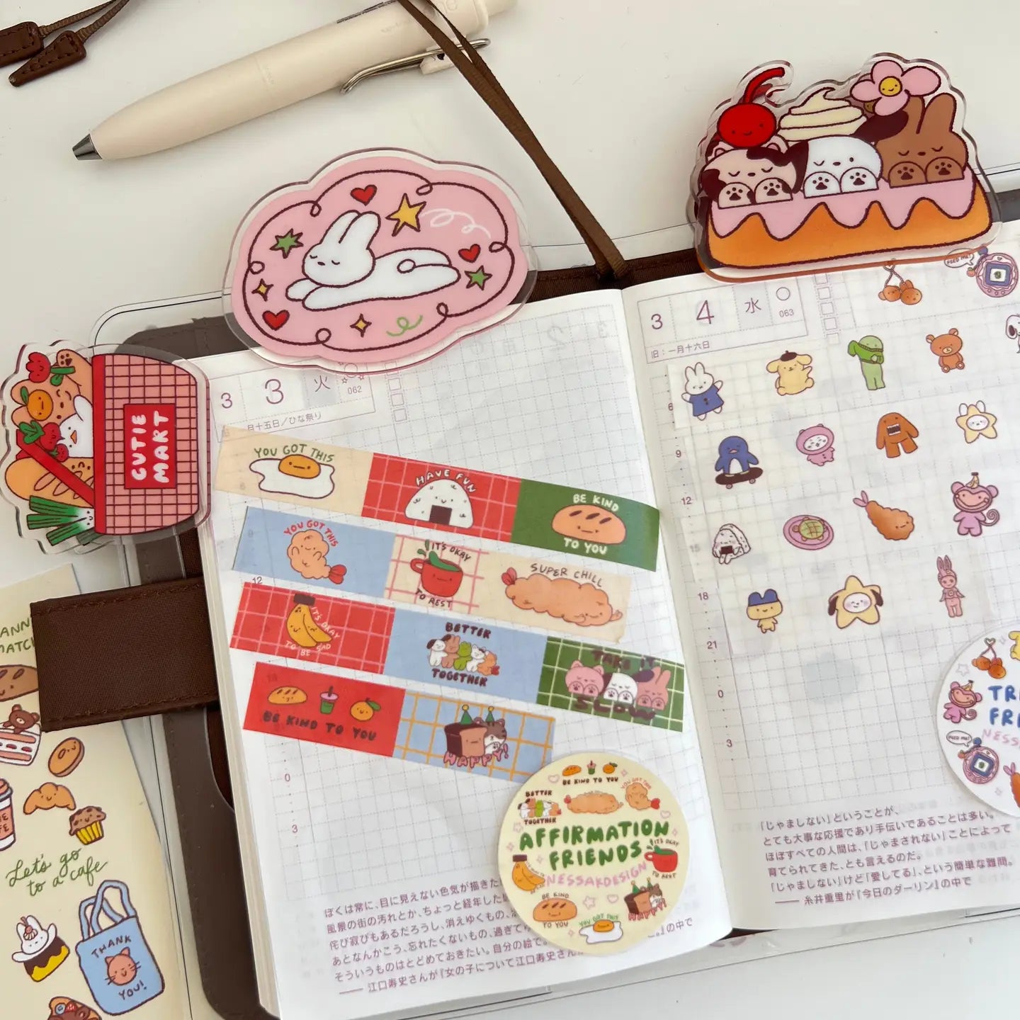Nessakdesign • Affirmation Friends Washi Tape