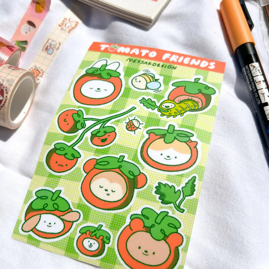 Nessakdesign • Tomato Friends Sticker Sheet