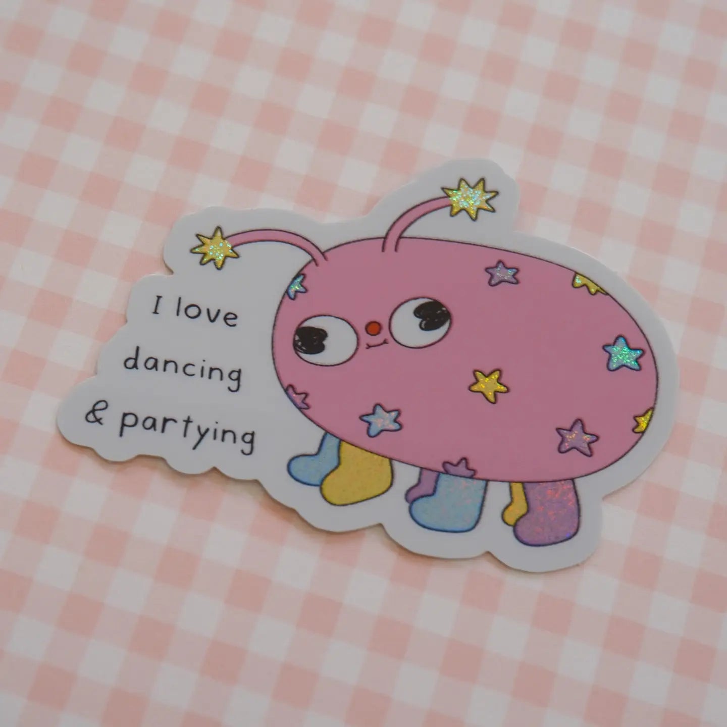 Clunky Picnic •  “I Love Dancing and Partying” Bug Vinyl Sticker