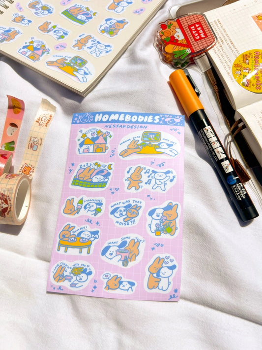 Nessakdesign • Homebodies Sticker Sheet