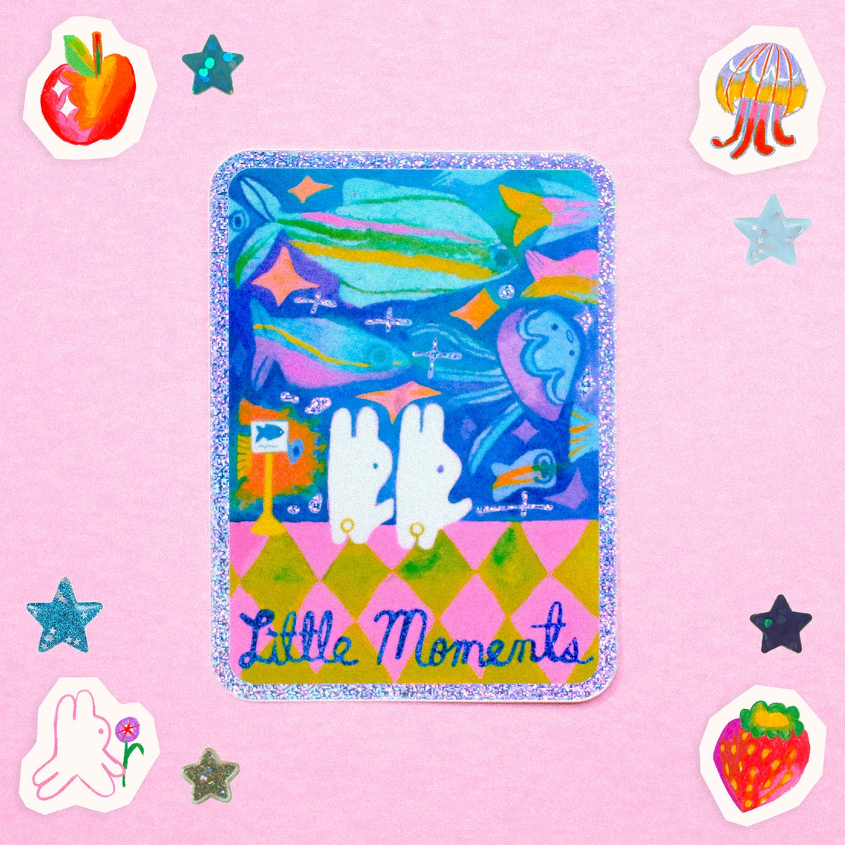Odd Rabbits • Little Moments Glitter Vinyl Sticker