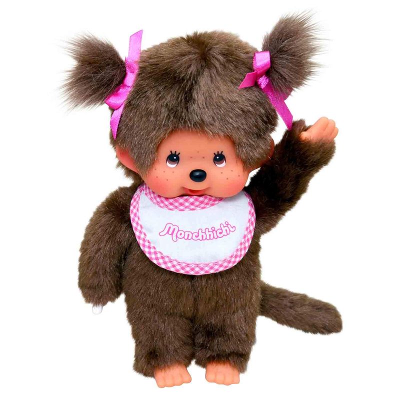Monchhichi • Classic Girl White Bib Plush