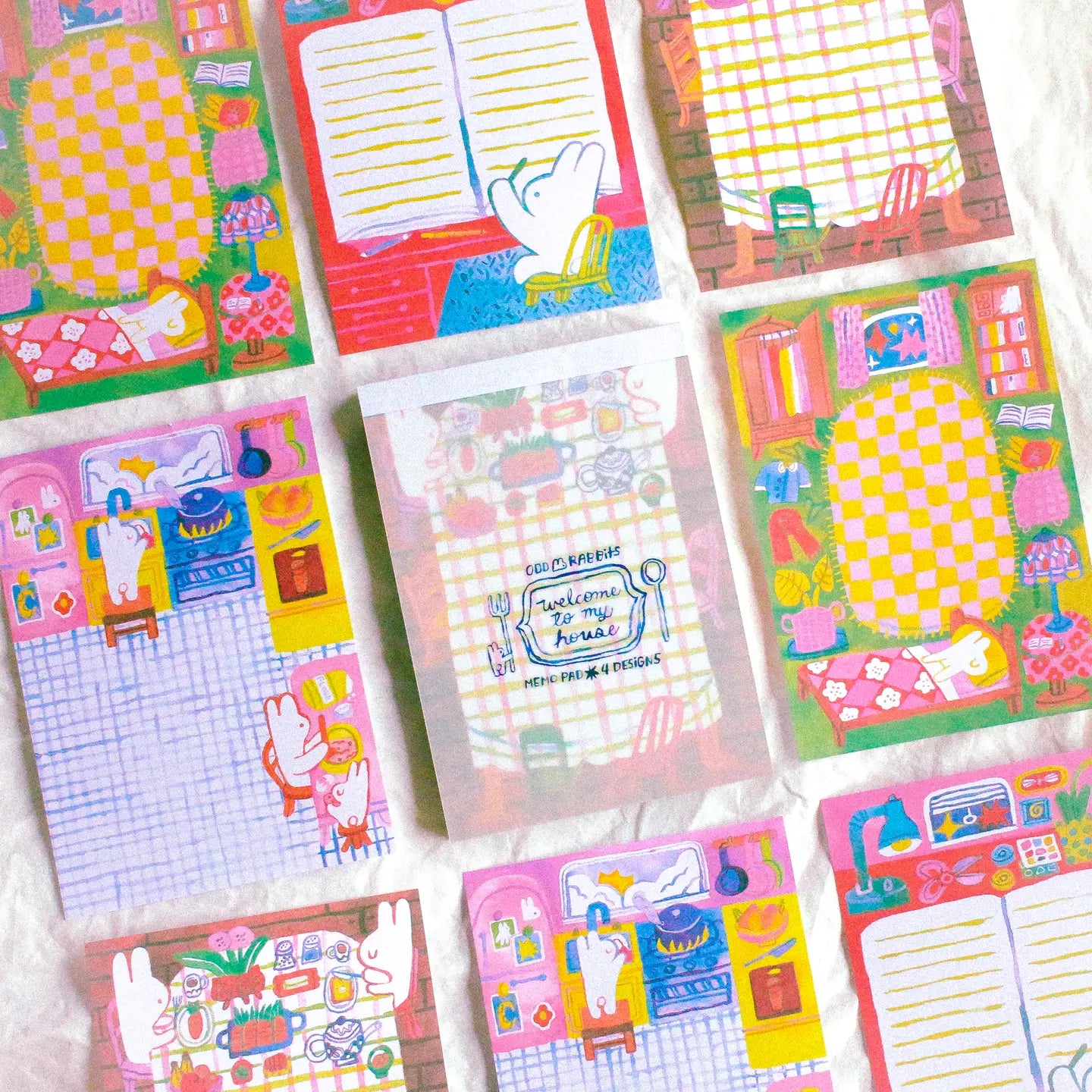 Odd Rabbits • Welcome To My House Memo Pad