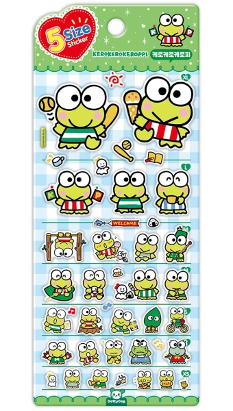 Sanrio • 5 Size Deco Jelly Sticker Sheet, Imported South Korea