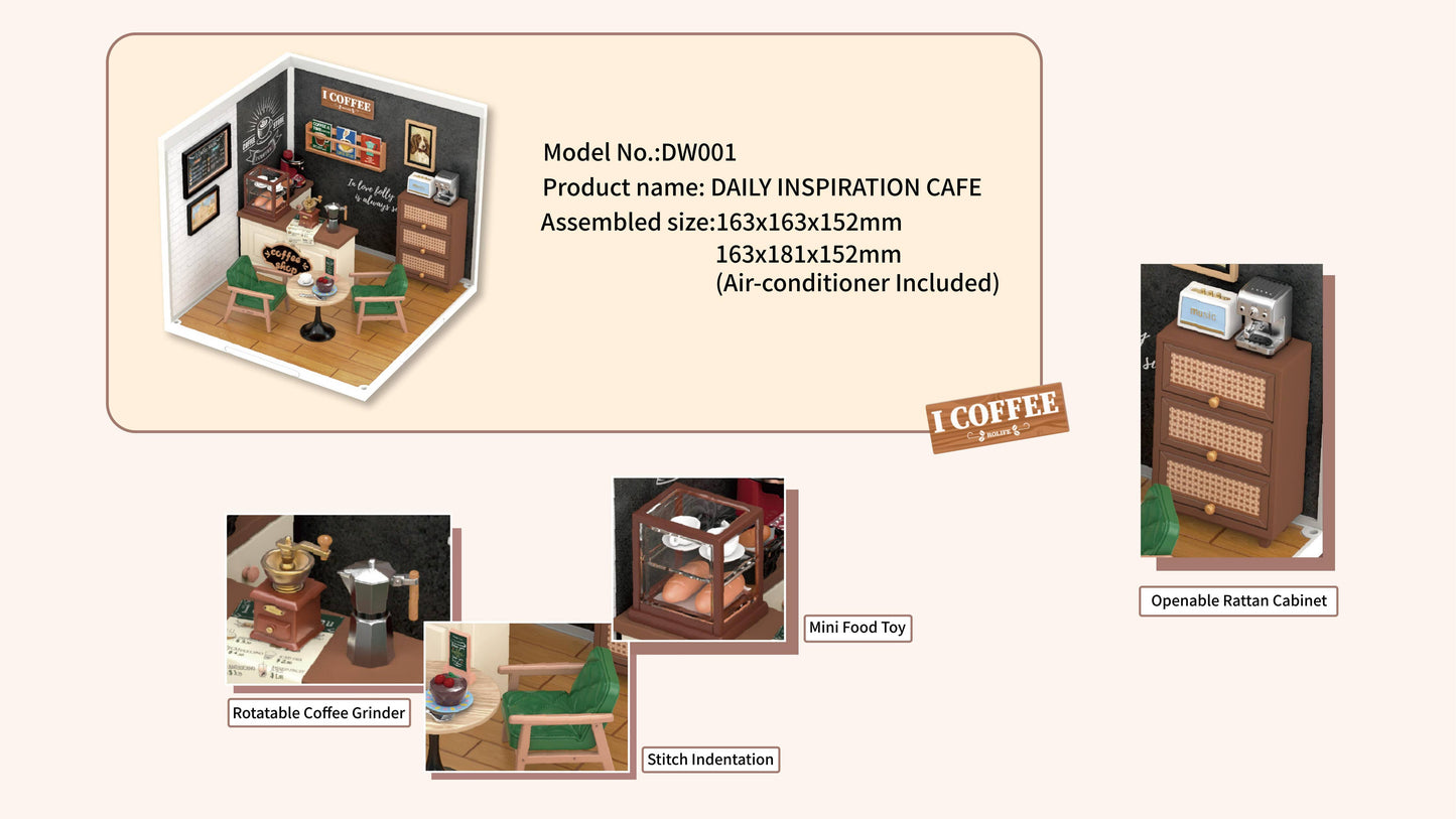 Rolife • DIY Kit Fruit Store Miniature House, Lights Up