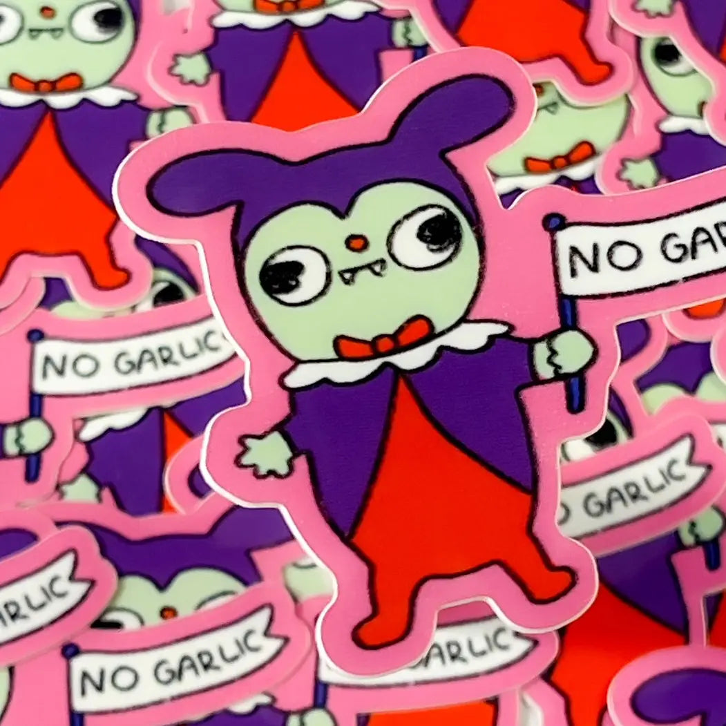 Clunky Picnic •  "No Garlic" Vinyl Sticker