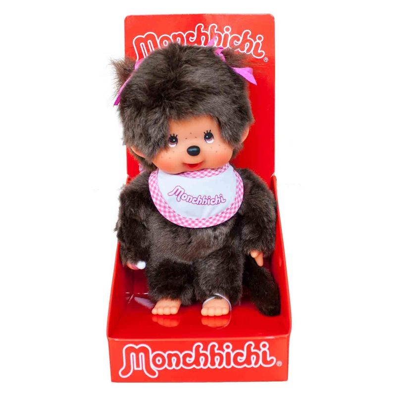 Monchhichi • Classic Girl White Bib Plush