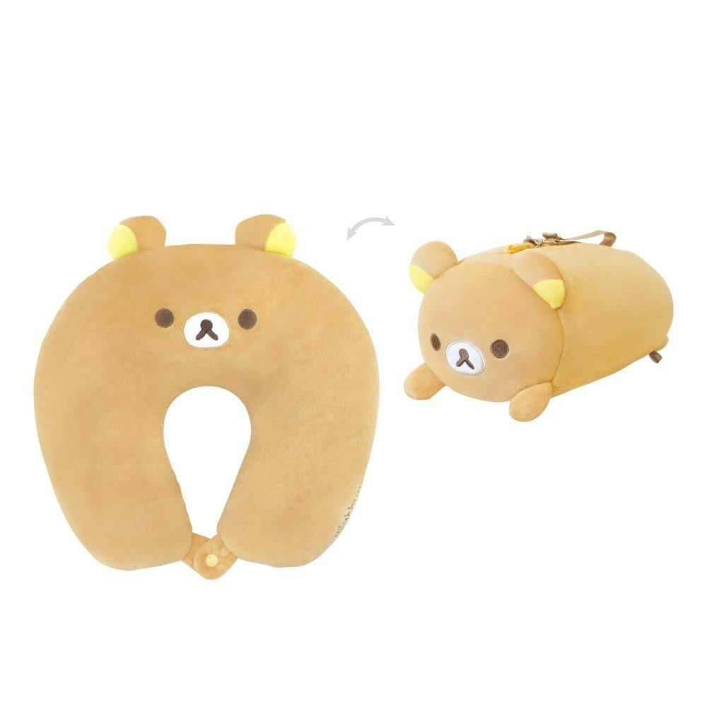 Rilakkuma • 2-Way Travel Neck Pillow & Carrying Case, Imported Japan